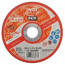 Tarcza do cięcia INOX 125x1,9 INCO PRO typ 41